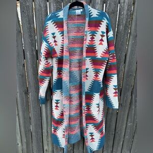 Multi-color Sweater Cardigan - S/M